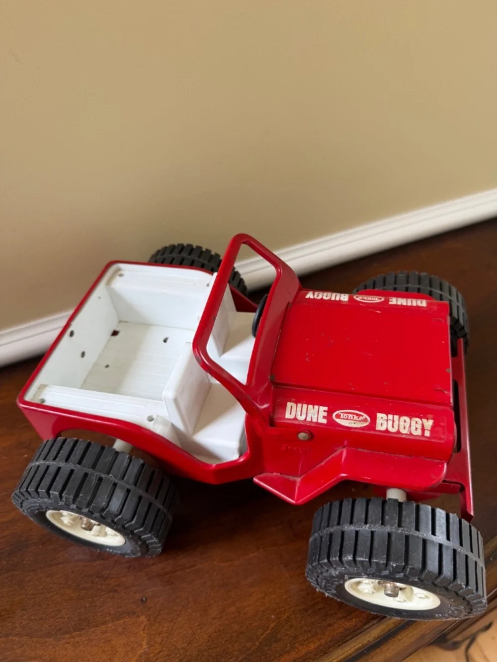 Vintage 1970s Tonka Pressed Steel Red Dune Buggy Jeep No. 2445